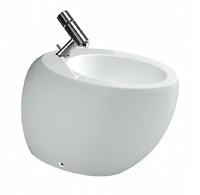 Laufen ALESSI ONE stojící bidet s otvorem, bílá povrch. úprava   H8329714003041